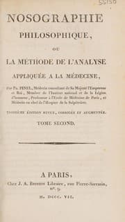 Tapa de Nosographie philosophique, ou la méthode de l'analyse appliquée à la médecine