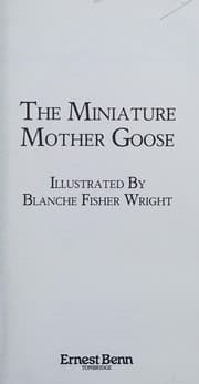 Tapa de The Miniature Mother Goose