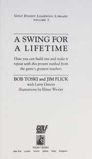 Tapa de A swing for a lifetime