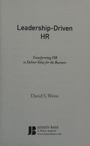 Tapa de Leadership-Driven HR
