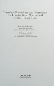 Tapa de Bayesian smoothing and regression for longitudinal, spatial and event history data