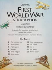 Tapa de First World War Sticker Book