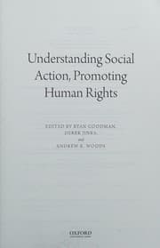 Tapa de Understanding social action, promoting human rights