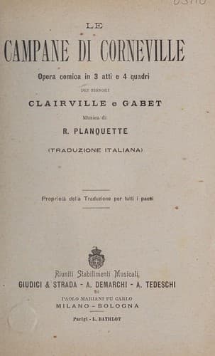 Tapa de Le campane di Corneville