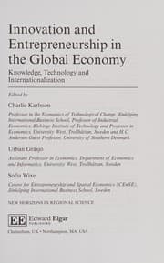 Tapa de Innovation and Entrepreneurship in the Global Economy