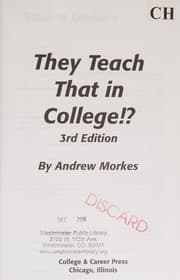 Tapa de They teach that in college!?
