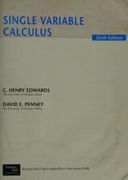 Tapa de Single Variable Calculus