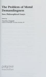 Tapa de The problem of moral demandingness