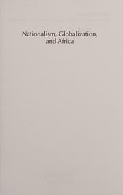 Tapa de Nationalism, globalization, and Africa