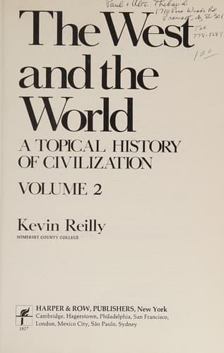 Tapa de The West and the world
