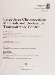 Tapa de Large-area chromogenics