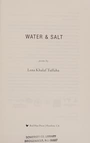 Tapa de Water & salt