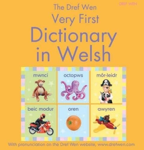 Tapa de Dref Wen Very First Dictionary in Welsh