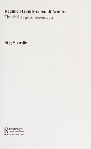 Tapa de Regime stability in Saudi Arabia