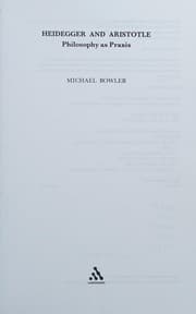 Tapa de Heidegger and Aristotle