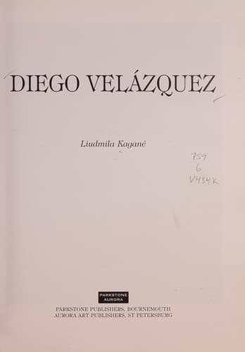 Tapa de Diego Velázquez