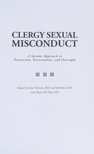 Tapa de Clergy Sexual Misconduct