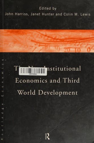 Tapa de New Institutional Economics and Third World Development