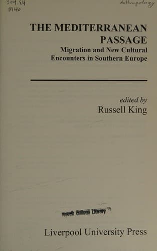 Tapa de The Mediterranean passage