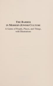 Tapa de The barber in modern Jewish culture