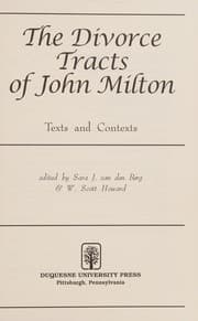 Tapa de The divorce tracts of John Milton