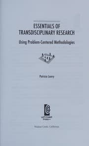 Tapa de Essentials of transdisciplinary research