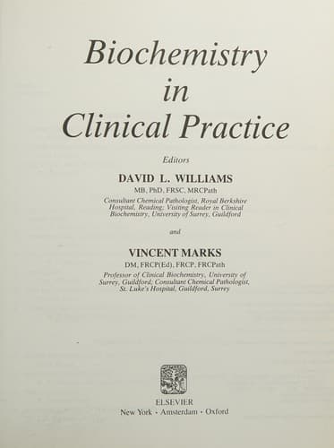 Tapa de Biochemistry in clinical practice