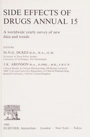 Tapa de Side Effects Of Drugs Annual Volume 15 (Side Effects of Drugs Annual)