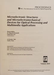 Tapa de Microelectronic Structures and Microelectromechanical Devices for Optical Processing and Multimedia Applications