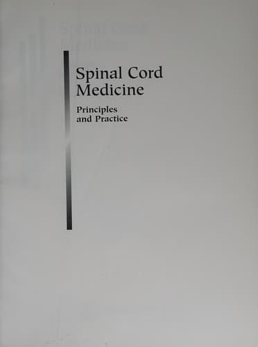 Tapa de Spinal cord medicine