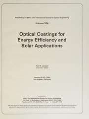 Tapa de Optical coatings for energy efficiency and solar applications