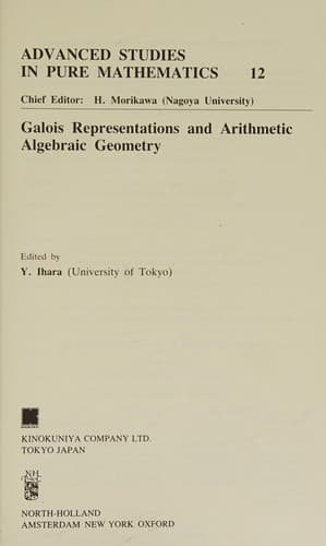 Tapa de Galois representations and arithmetic algebraic geometry