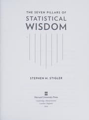 Tapa de The seven pillars of statistical wisdom