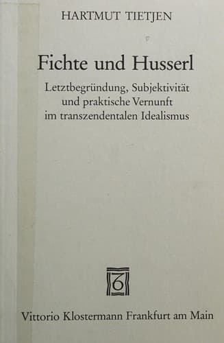Tapa de Fichte und Husserl