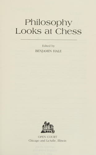 Tapa de Philosophy looks at chess