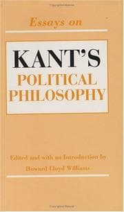 Tapa de Essays on Kant's political philosophy