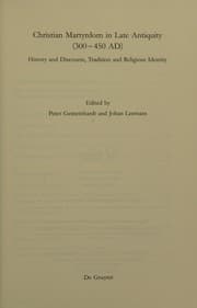Tapa de Christian martyrdom in late antiquity (300-450 AD)