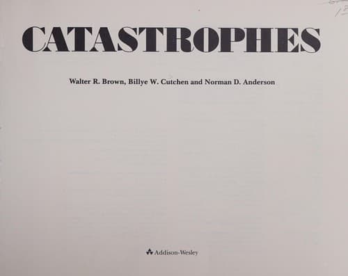 Tapa de Catastrophes