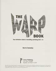Tapa de The Warp book