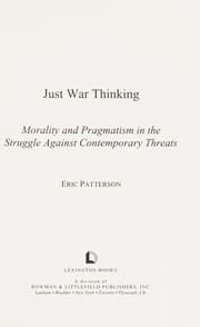 Tapa de Just war thinking