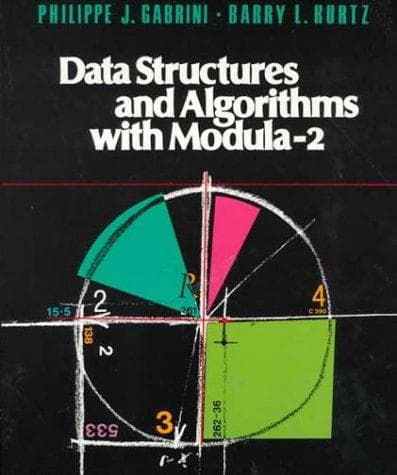 Tapa de Data structures and algorithms with Modula-2