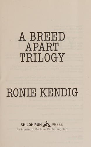 Tapa de Breed Apart Trilogy