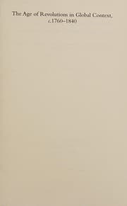 Tapa de The age of revolutions in global context, c. 1760-1840