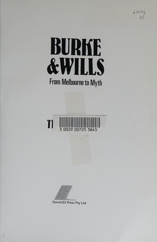 Tapa de Burke and Wills