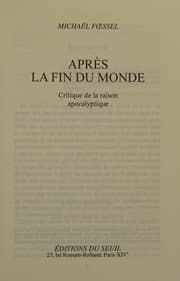 Tapa de Après la fin du monde