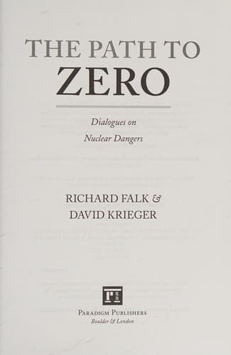 Tapa de The path to zero