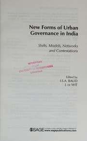 Tapa de New forms of urban governance in India