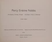 Tapa de Percy Erskine Nobbs