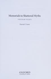 Tapa de Memorials to Shattered Myths Vietnam to 9/11
