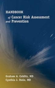 Tapa de Handbook of cancer risk assessment and prevention